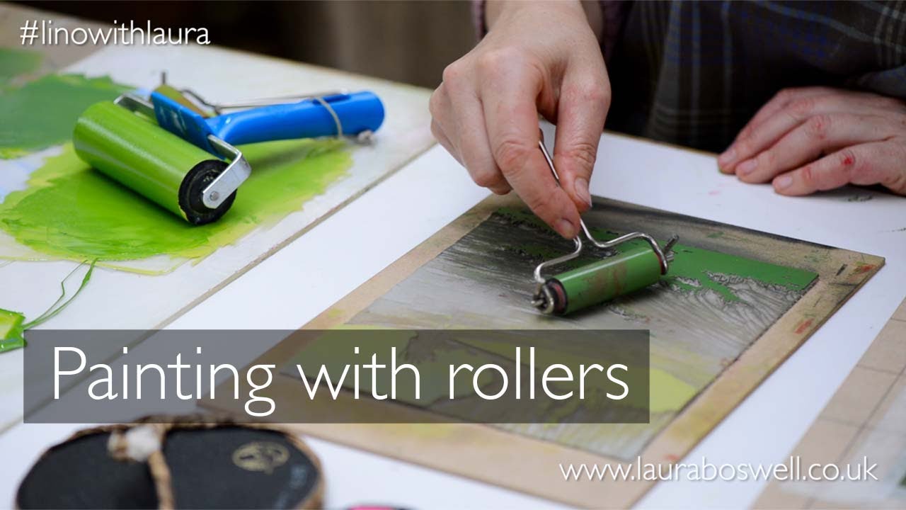 Multi block Lino Print with Laura: Episode 20 -  Creative Inking Techniques on Lino