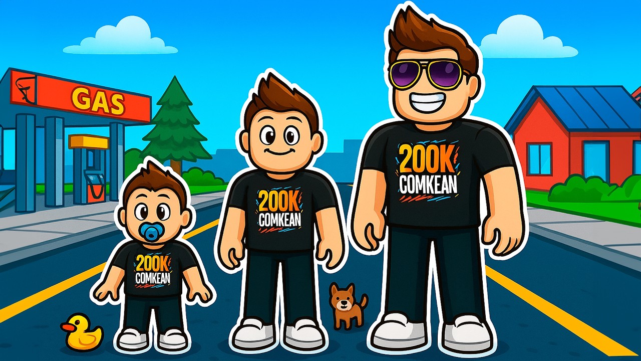 Fra BABY til TEENAGER i Roblox Growing Up 2025!