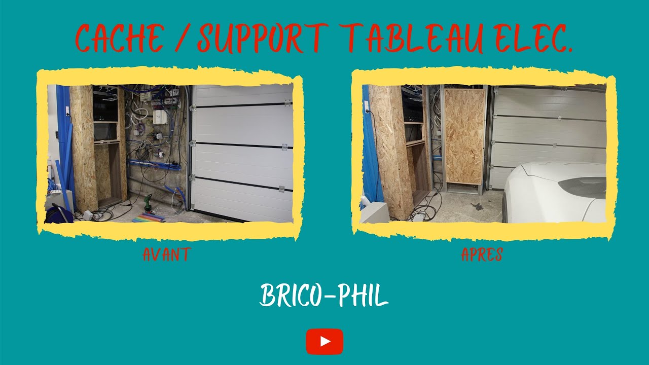 Cache ou support tableau électrique en OSB - Episode 1
