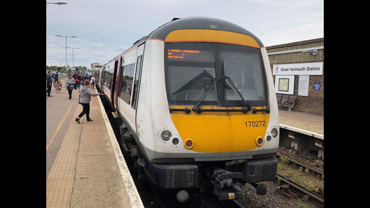 Greater Anglia Trains - Norwich to Great Yarmouth Rail Ride
