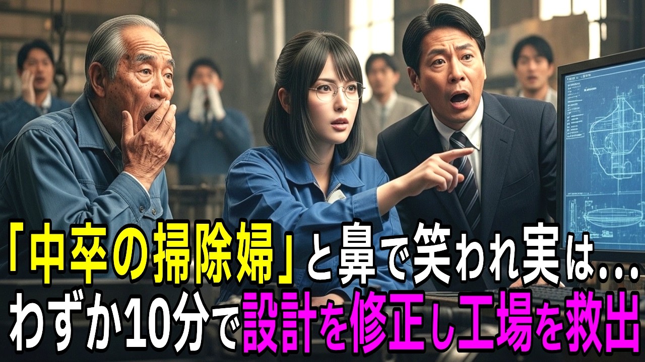 「中卒の掃除婦？」エリートたちが鼻で笑った少女。わずか10分で設計ミスを見抜き、倒産寸前の工場を救った驚愕の正体
