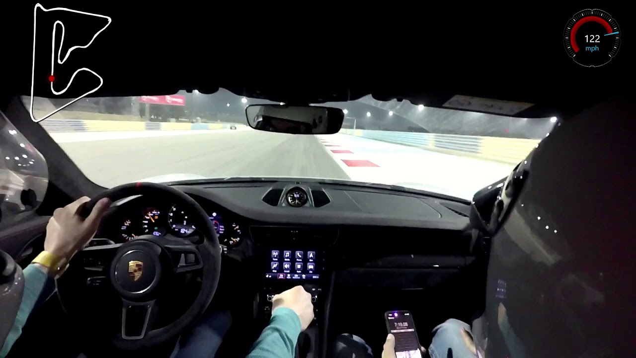 2018 Manual 991.2 GT3 on Bahrain International Circuit