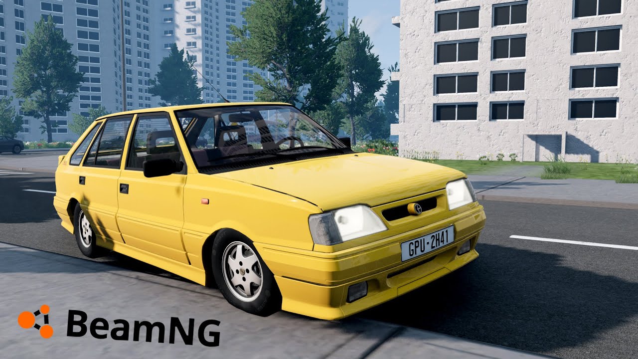 POLONEZ W PRAWDZIWYM POLSKIM MIEŚCIE I RUCHU ULICZNYM w BEAMNG.DRIVE 