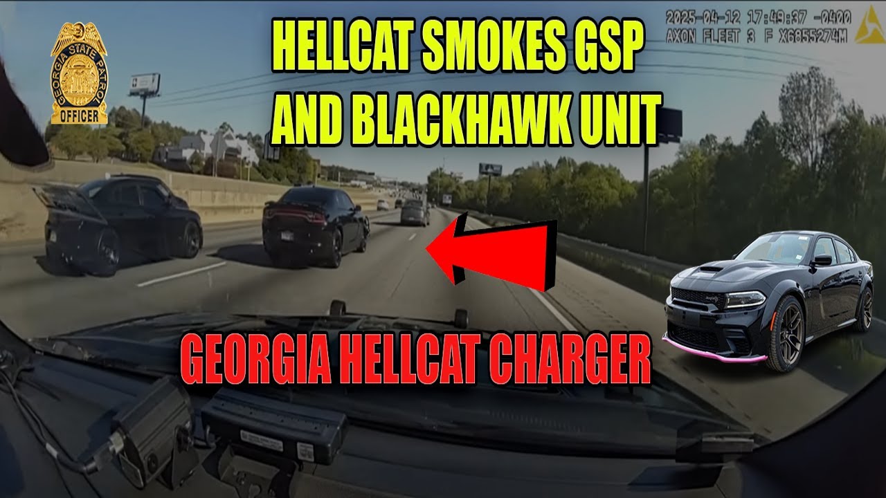 STOLEN HELLCAT SMOKES BLACKHAWK UNIT & GSP in High Speed Chase!