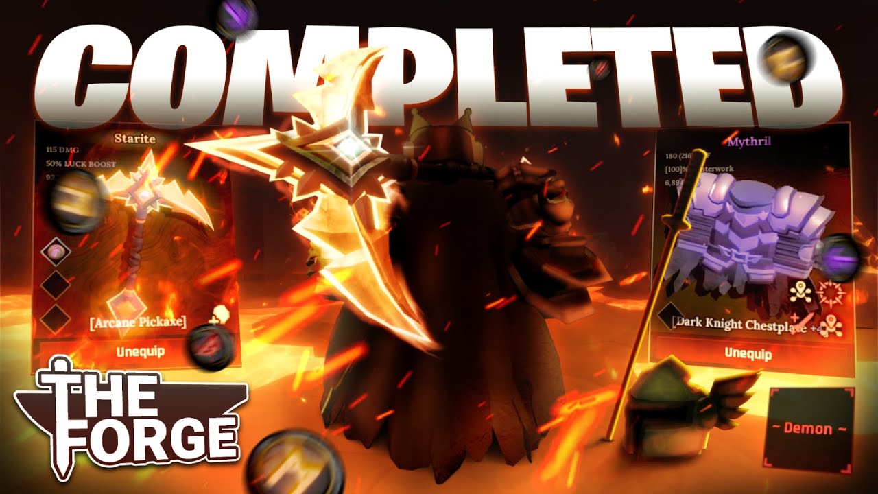 How I Beat The Forge In One Video! (Roblox)