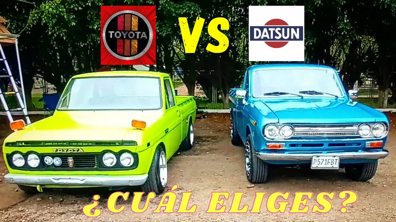 Datsun 521 vs Toyota Hilux primera generacion ¿Cual te gusta mas?