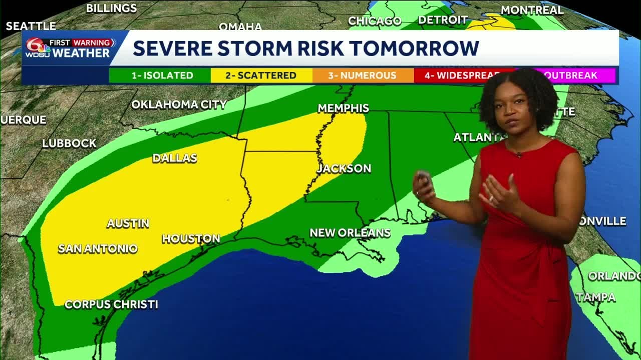 Weekend storms, possibly strong for your New Orleans forecast