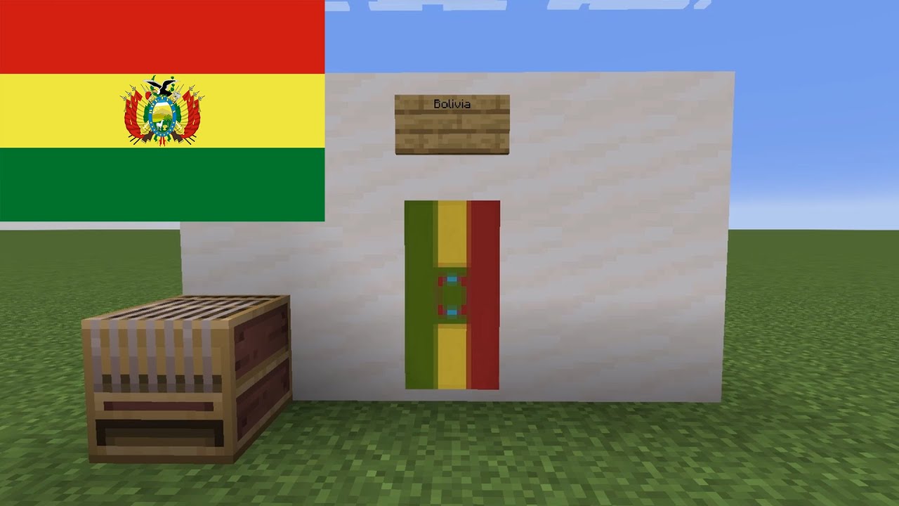 How to Make Bolivia's Flag in Minecraft