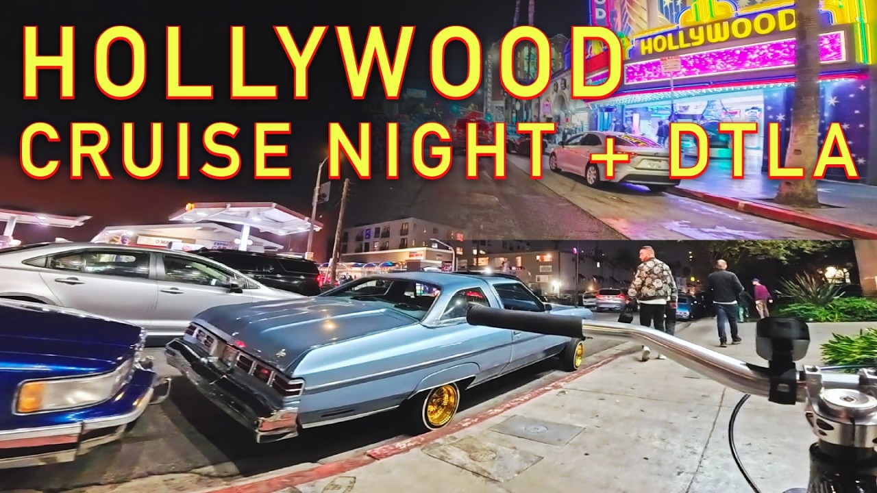 Lowriders Hollywood Cruise Night and Quick DTLA Ride