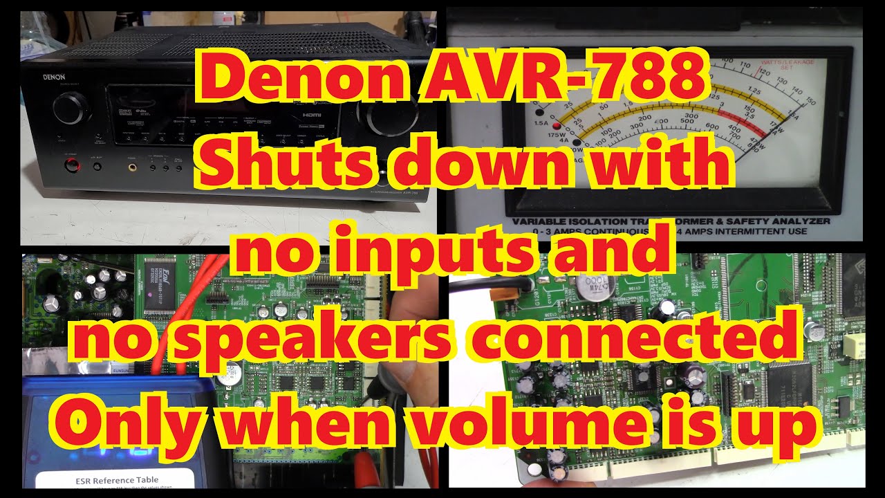Denon AVR-788 Receiver shuts off when cold when volume is turned up even with no input or speakers