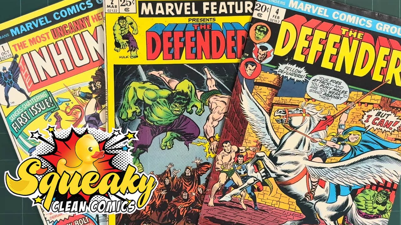 Чистлю пару прекрасных фигурок Marvel бронзового века и просто болтаю без умолку.