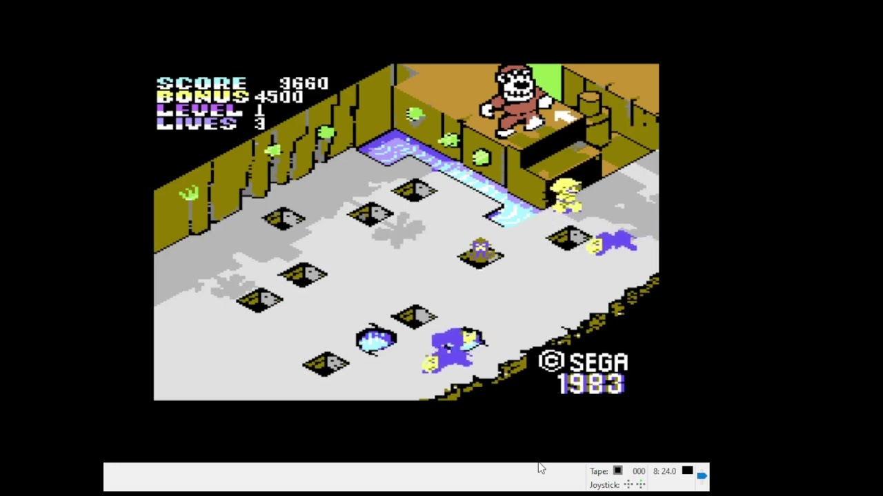 Commodore 64, Emulated, Congo Bongo, 1985, 30290 points