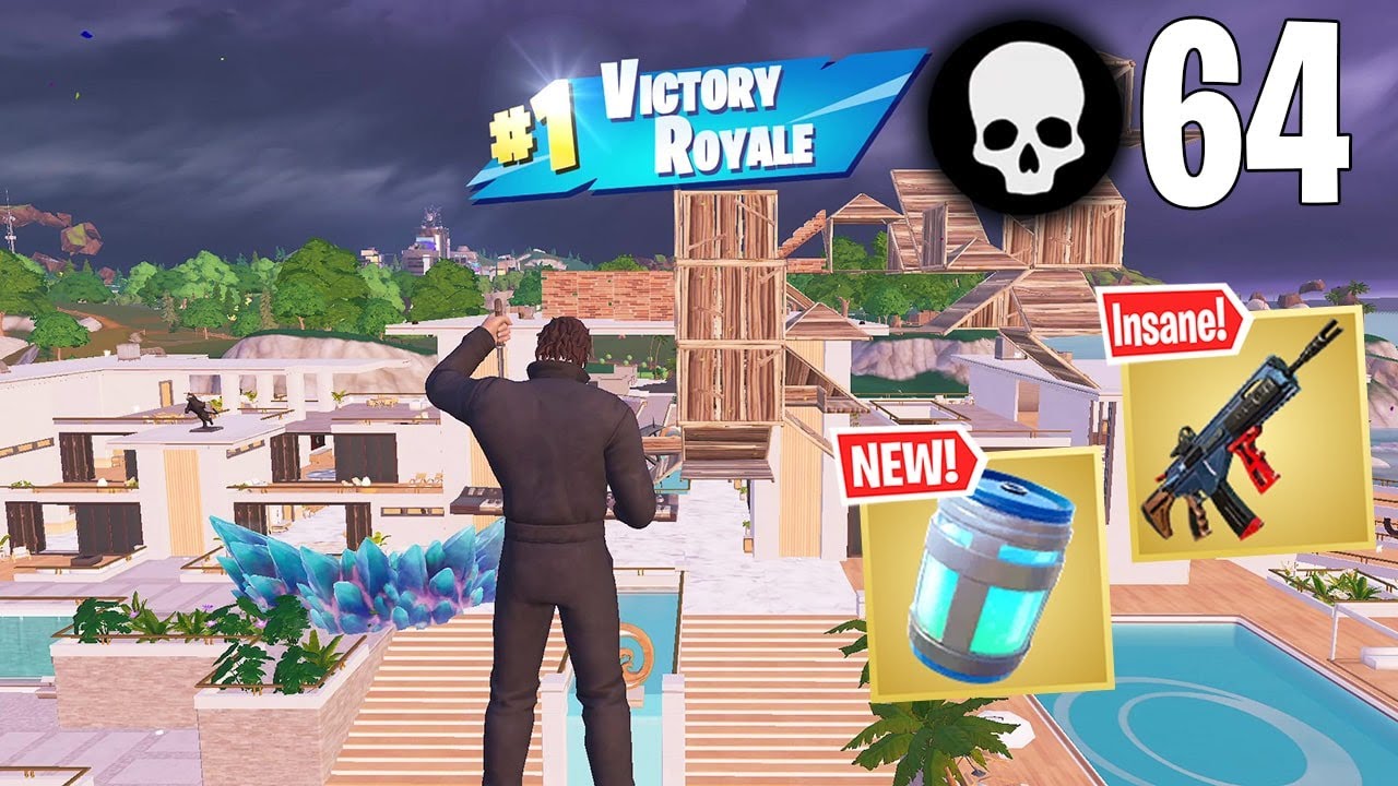 64 Elimination Solo vs Squads Gameplay Full Game Wins (Fortnite Chapter 4 Season 4)