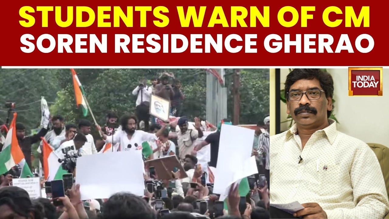 Jharkhand Students Threaten CM Soren Residence Siege Over JSSC & JPSC Exam Irregularities
