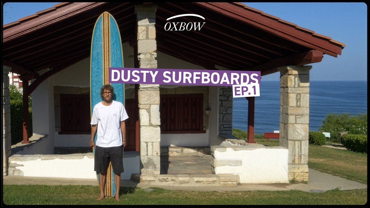 Dusty Surfboards EP1 : Arnaud Mestelan surfing a George Rice 9,6 longboard in Gu&eacute;thary