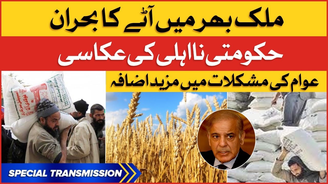 Wheat and Flour Crisis in Pakistan | Shehbaz Govt Incompetency | Breaking News