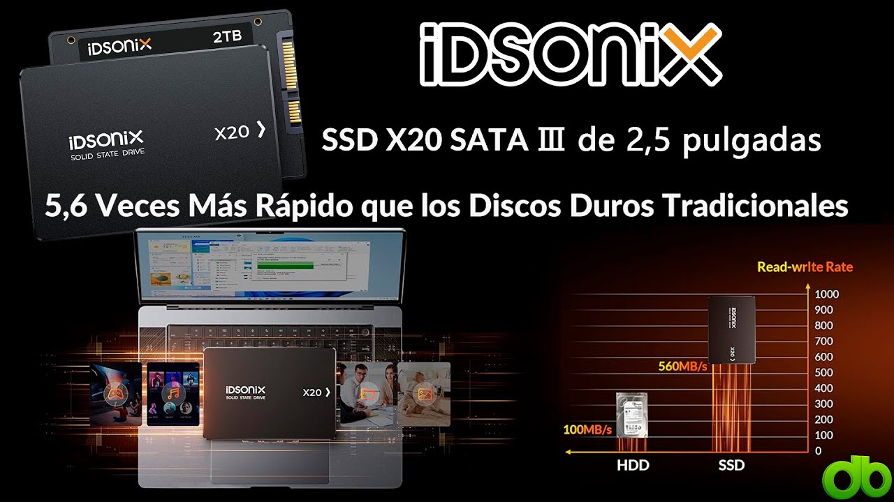 IDsonix SSD 2TB Unboxing, Review y Test Gama alta a muy buen precio 256GB a 4TB para PC Portátil PS4