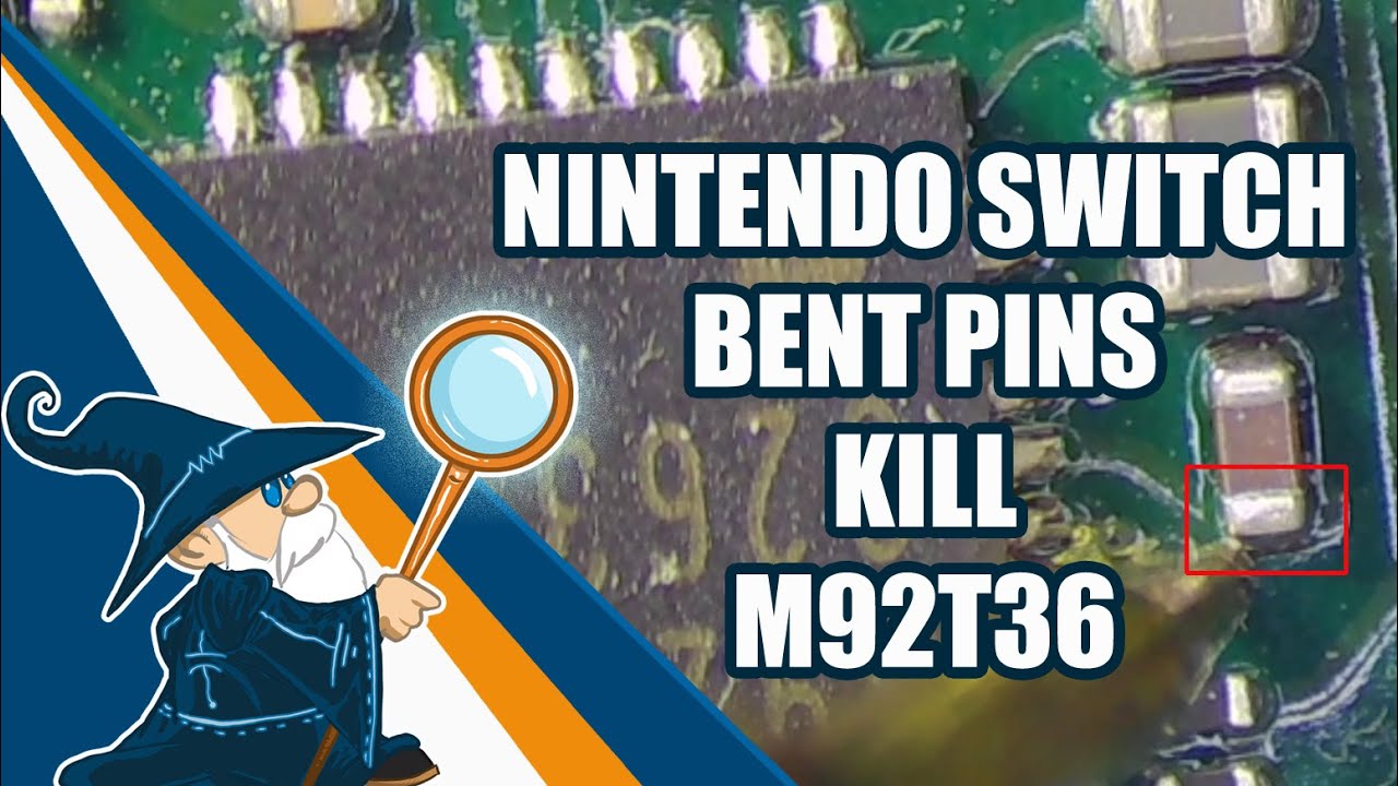 Nintendo Switch: bent port pins kill M92T36