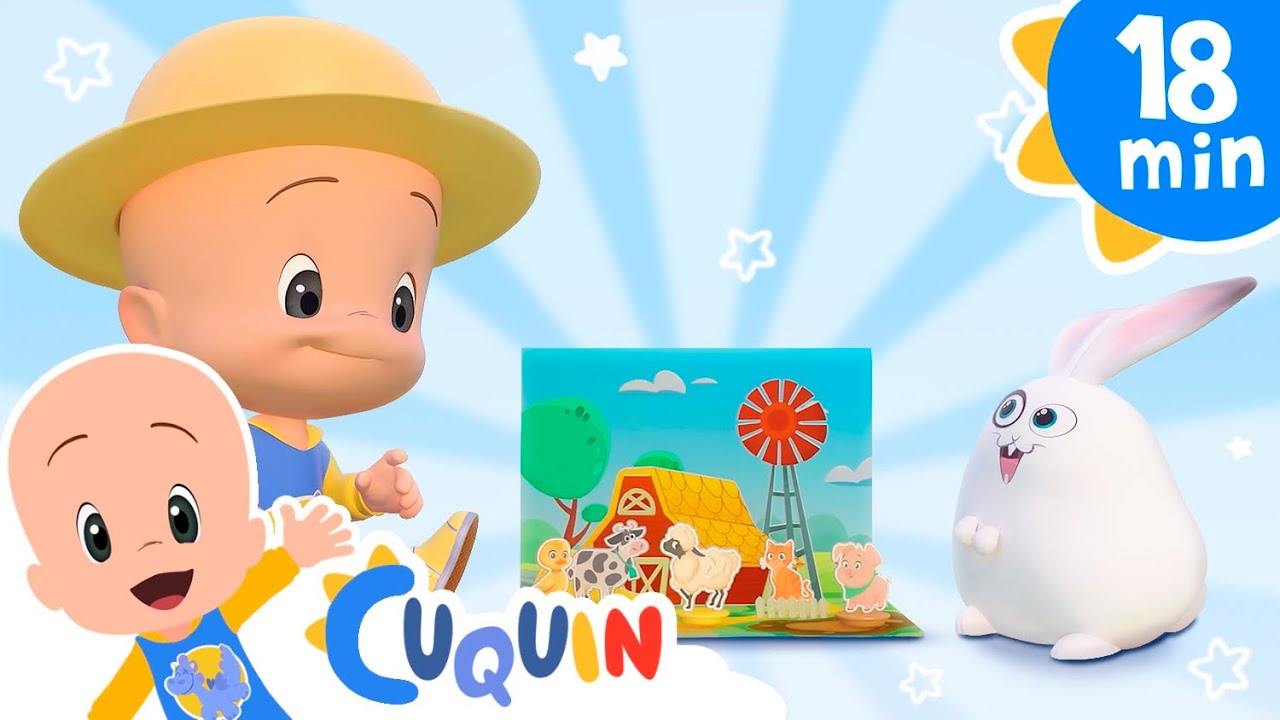 Old Mcdonald's Animal Farm | Cleo & Cuquin: Educational videos