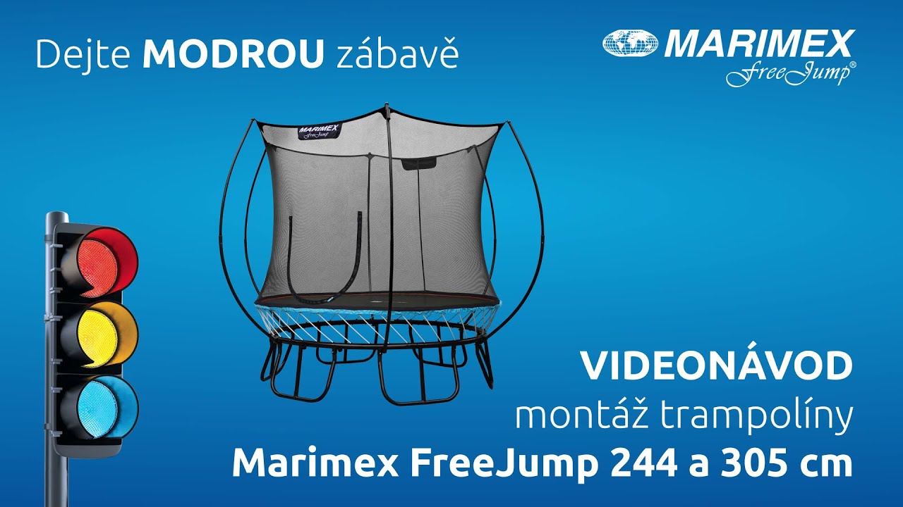 VIDEON&Aacute;VOD | Trampol&iacute;na Marimex FreeJump 244 a 305 cm