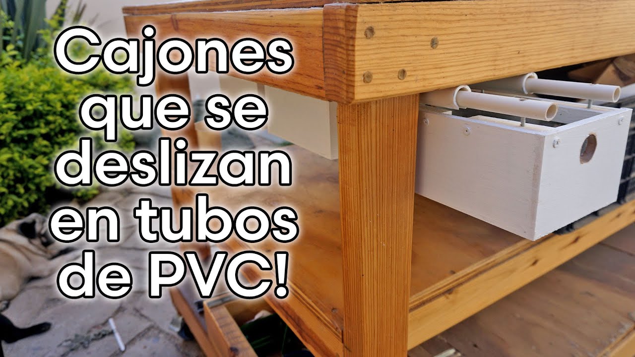 Como Hacer unos CAJONES QUE SE DESLIZAN EN TUBOS DE PVC 🛠