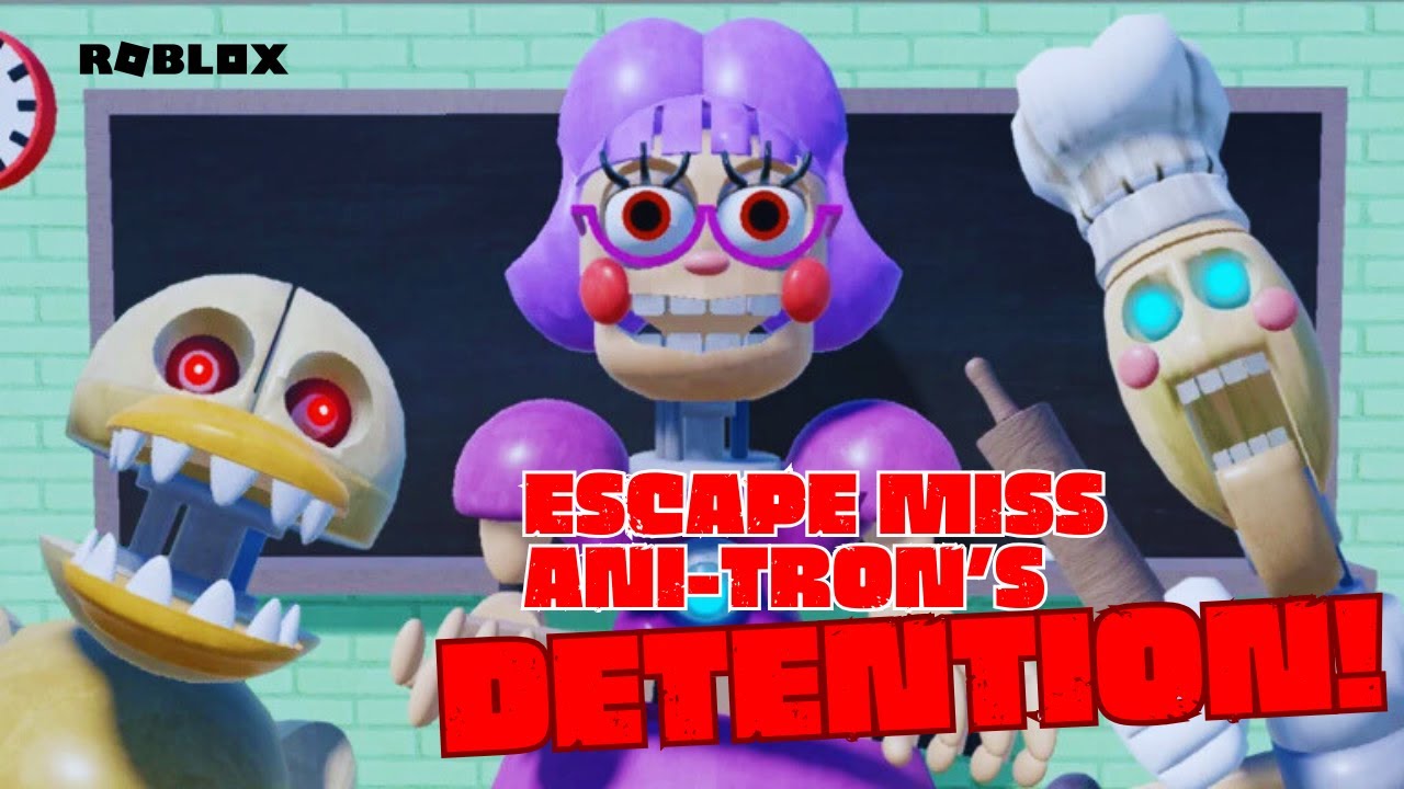 💥Escape Miss Ani-Tron’s Detention – Full Gameplay Walkthrough (SCARY OBBY) | Roblox