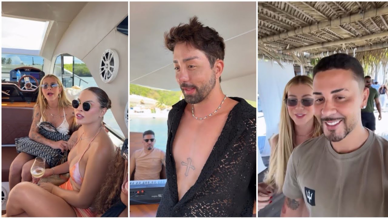 ✅ CARLINHOS MAIA FAZ PASSEIO DE BARCO COM AMIGOS 