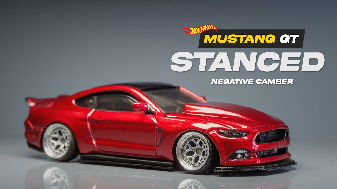 Building the ULTIMATE STANCED Hot Wheels Mustang GT (Full Negative Camber Build)
