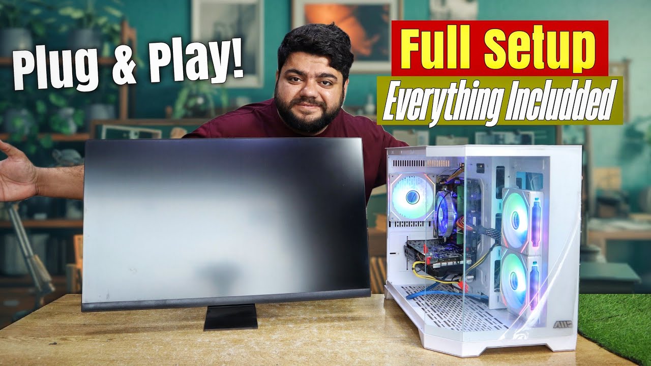 ⚡ Best Gaming Full Setup 2025 | Custom PC Build + Dell 2K Borderless Monitor