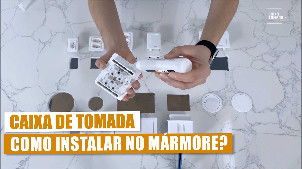 Como Instalar uma Caixa de Tomada no M&aacute;more, Quartzo, Pedra