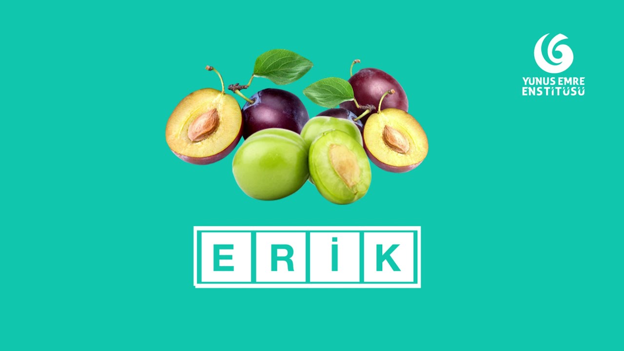 Türkçe Kelime Hazinem 9 - Meyveler (Fruits)