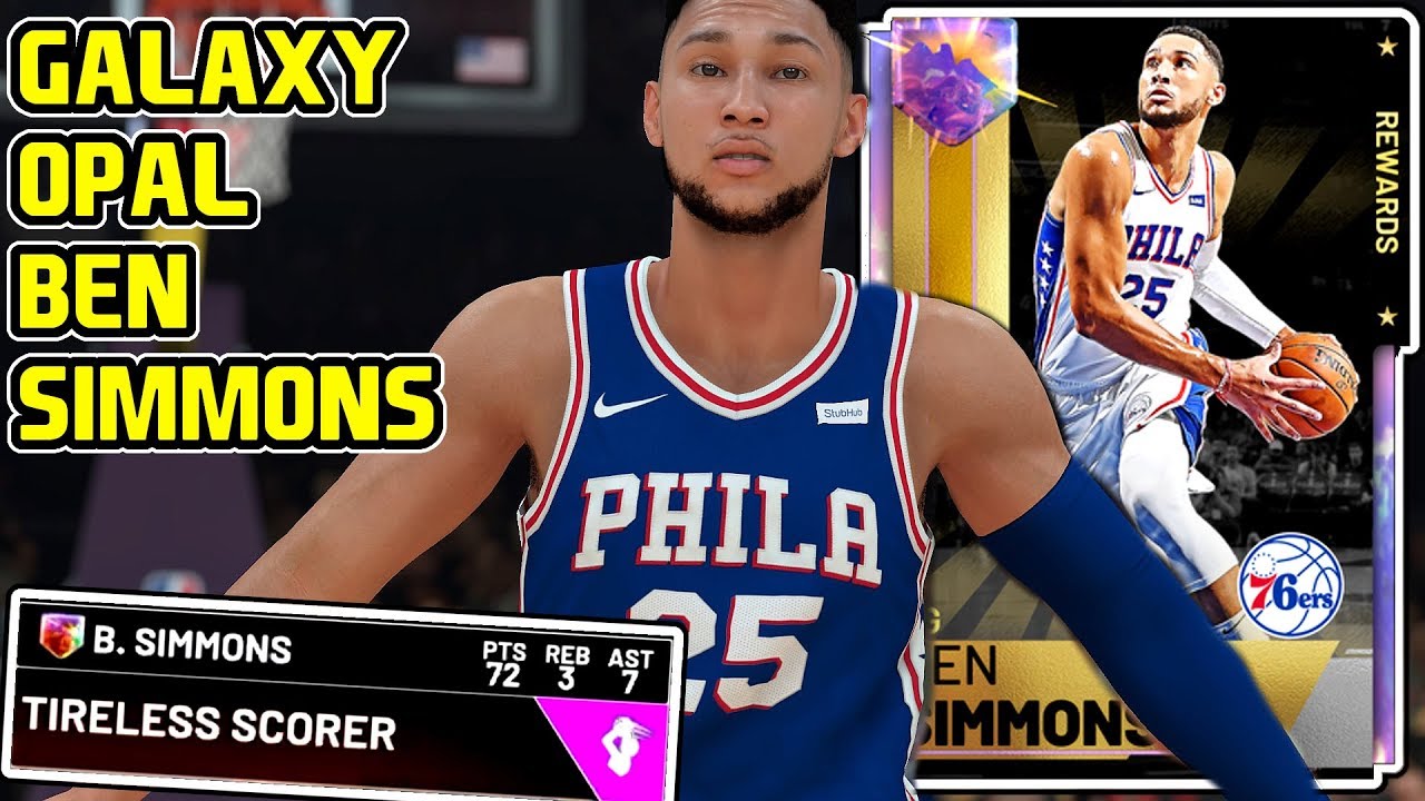 GALAXY OPAL BEN SIMMONS 72PT GAMEPLAY! HES GIANNIS WITH A BETTER JUMPER! NBA 2k19 MyTEAM