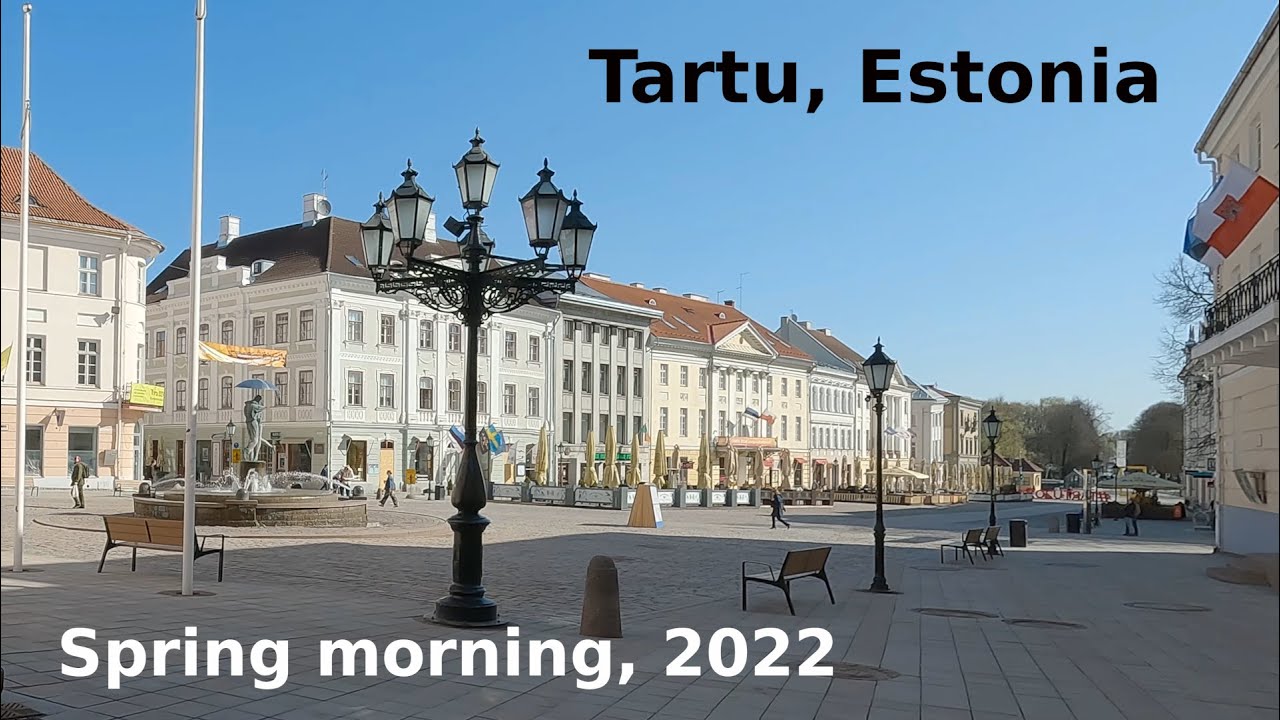 Tartu, Estonia - Spring morning / kevadhommik 2022 (4K video)