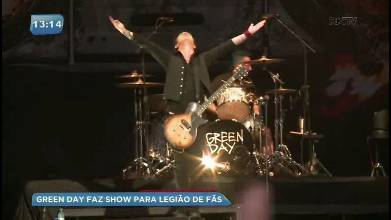 Show da banda Green Day incendeia Pedreira Paulo Leminski
