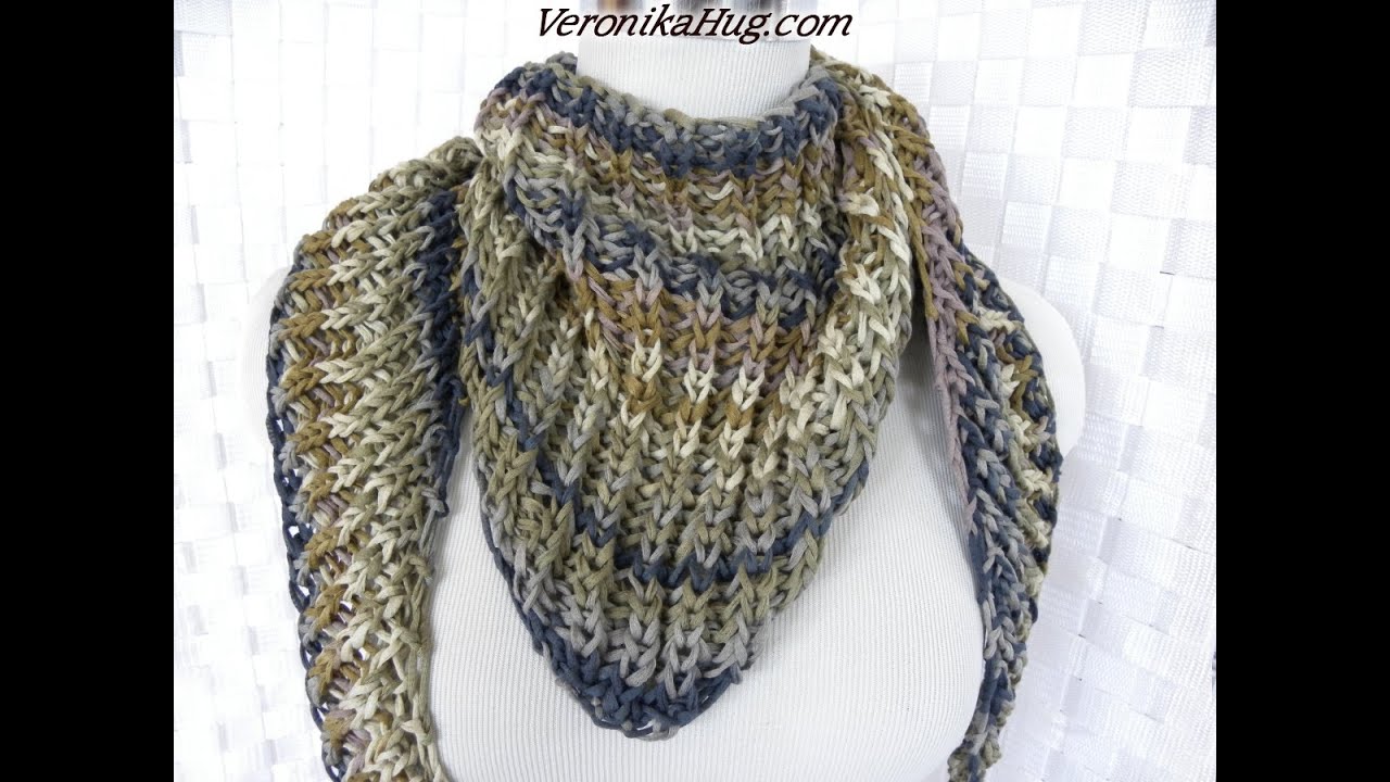Stricken - Tuch Patentmuster VENEDIG - Woollly Hugs 10 - Veronika Hug