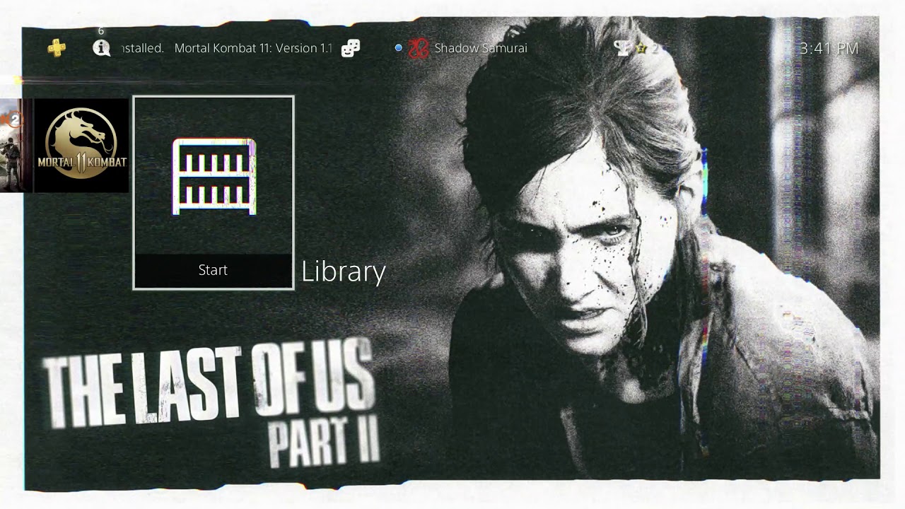 The Last of Us Part 2 Grunge Theme Free PS4 Dynamic Theme