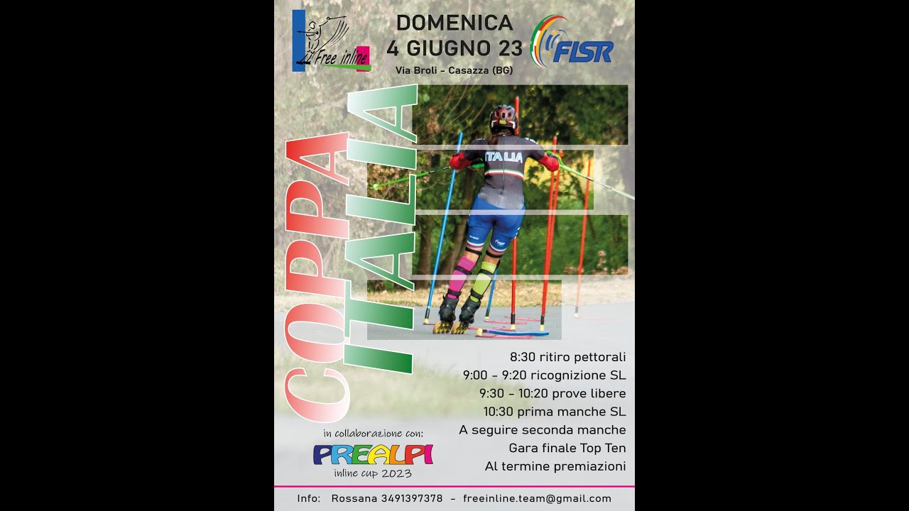 Coppa Italia Inline Alpine 2023 - Slalom Speciale - Casazza (BG) 04/06/2023