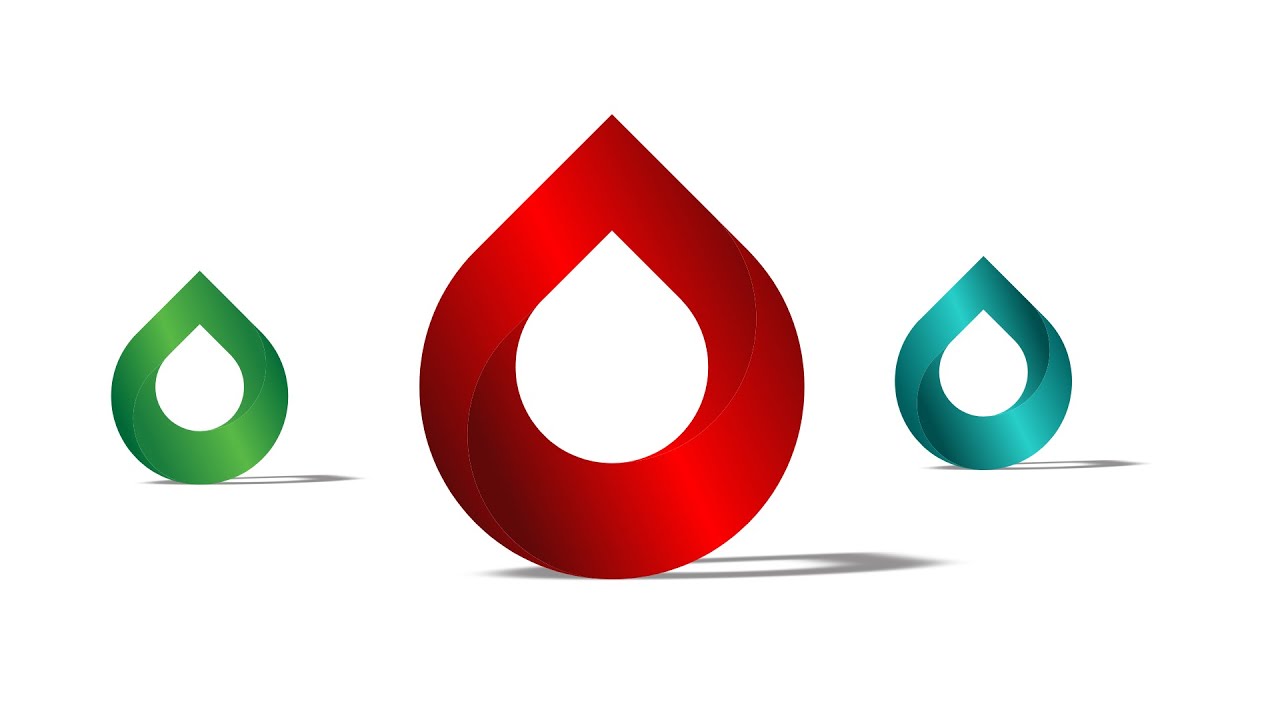 Drop Logo Design In CorelDRAW | Designing Ideas By @Masha_Graphics