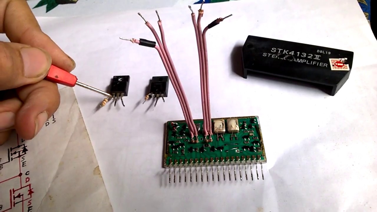 conserto de saida de som stk 4132II
