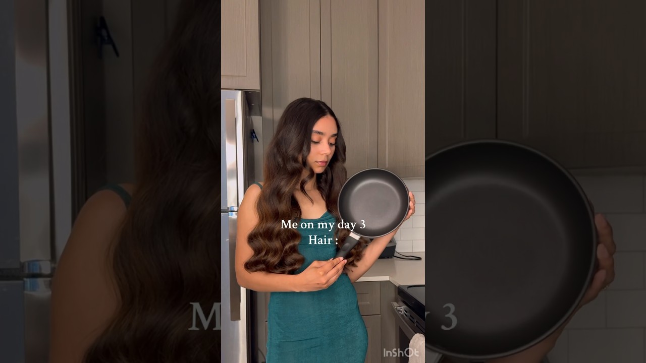 Showing you why the “Only wash your hair once a week” tip don’t work for everyone 😆 