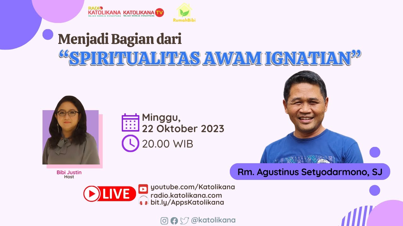 TALK SHOW | MENJADI BAGIAN DARI SPIRITUALITAS AWAM IGNATIAN