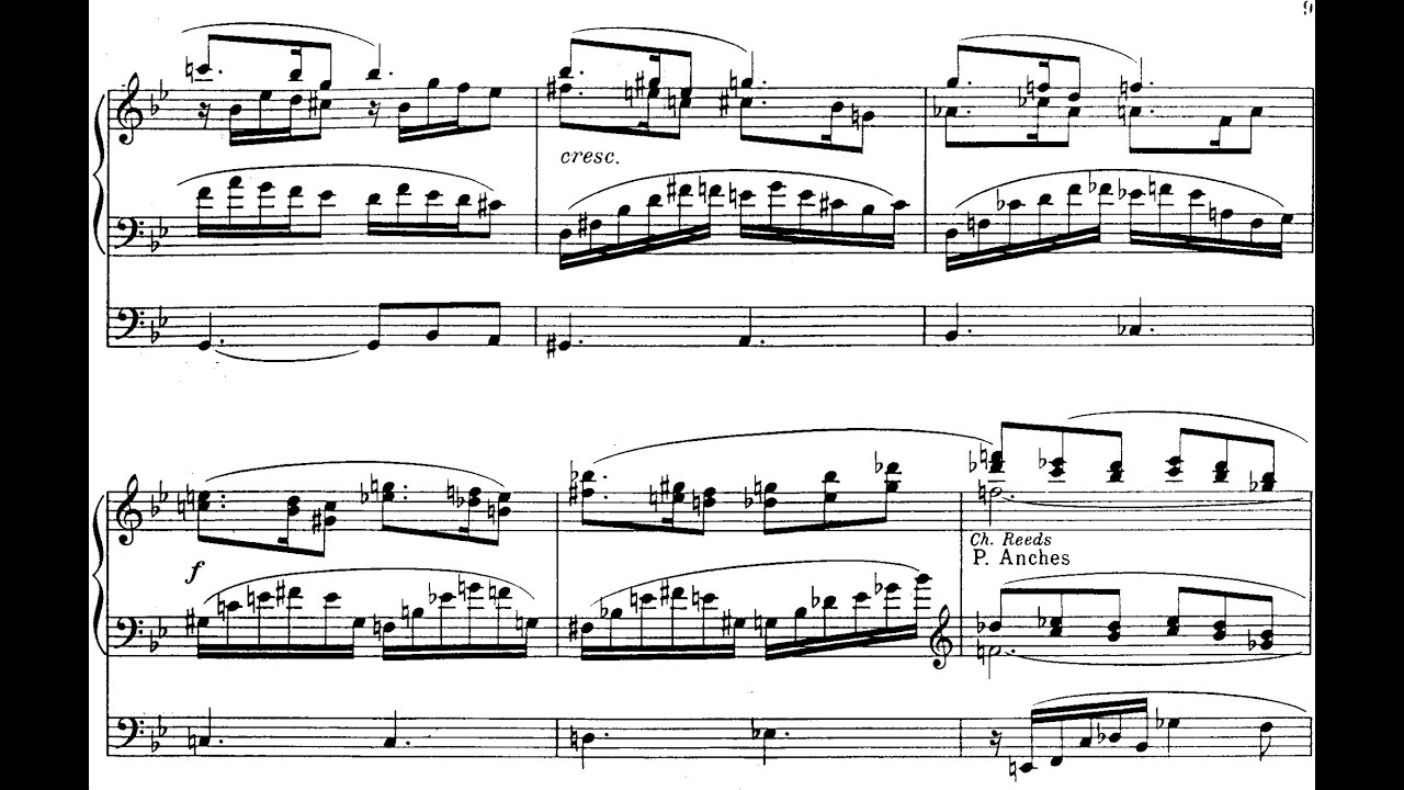 Louis Vierne - Symphony No. 6 for Organ, Op. 59 (1930) [Score-Video]