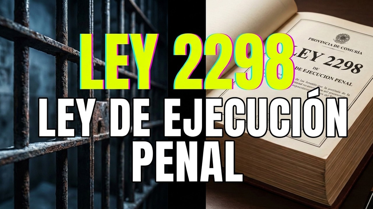 LEY DE EJECUCION PENAL - LEY 2298