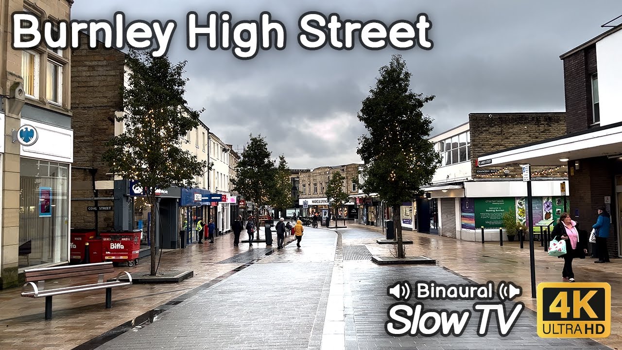 Lovely Winter Walk down Burnley High St