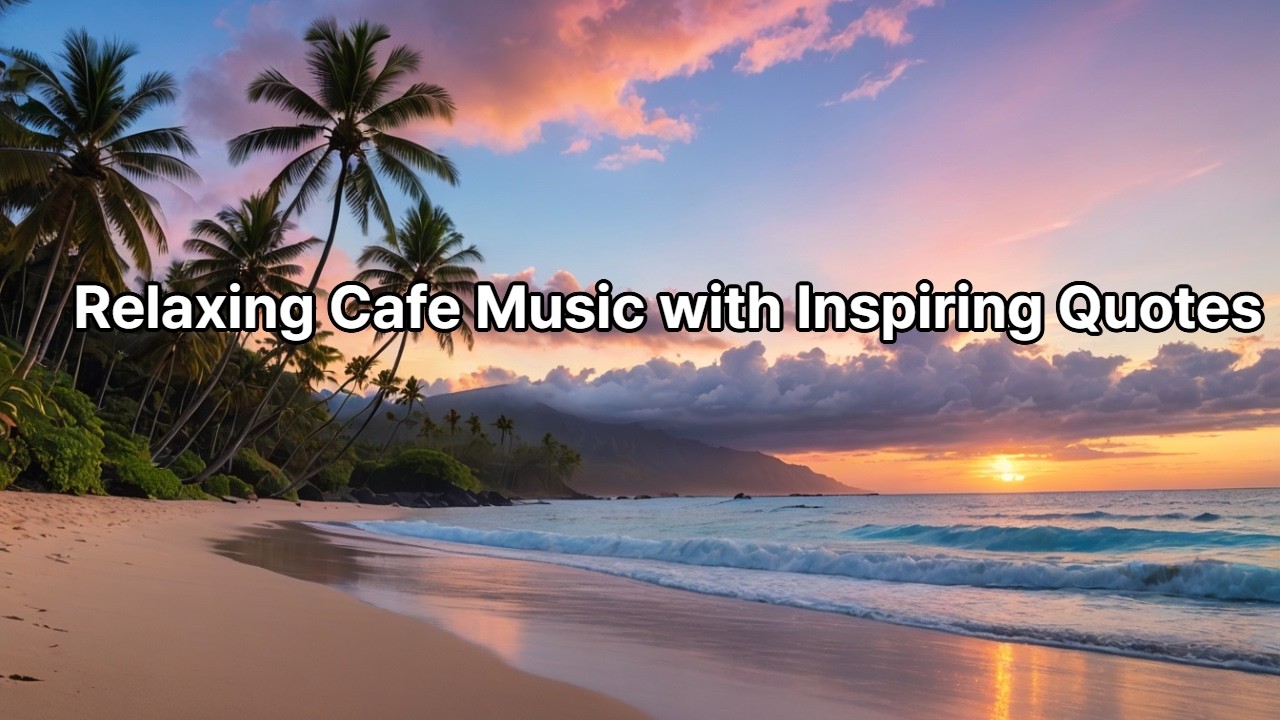 Relaxing Cafe Music with Inspiring Quotes