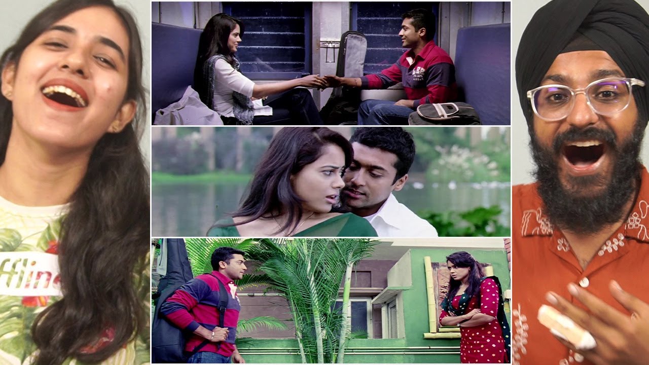 Vaaranam Aayiram Romantic Scene Reaction | Nenjukkul Peidhidum | Suriya | Sameera | Parbrahm Singh