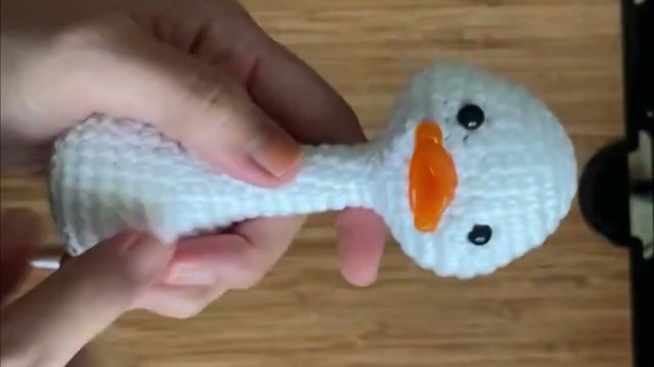 amigurumi ördek kafa ve gövde