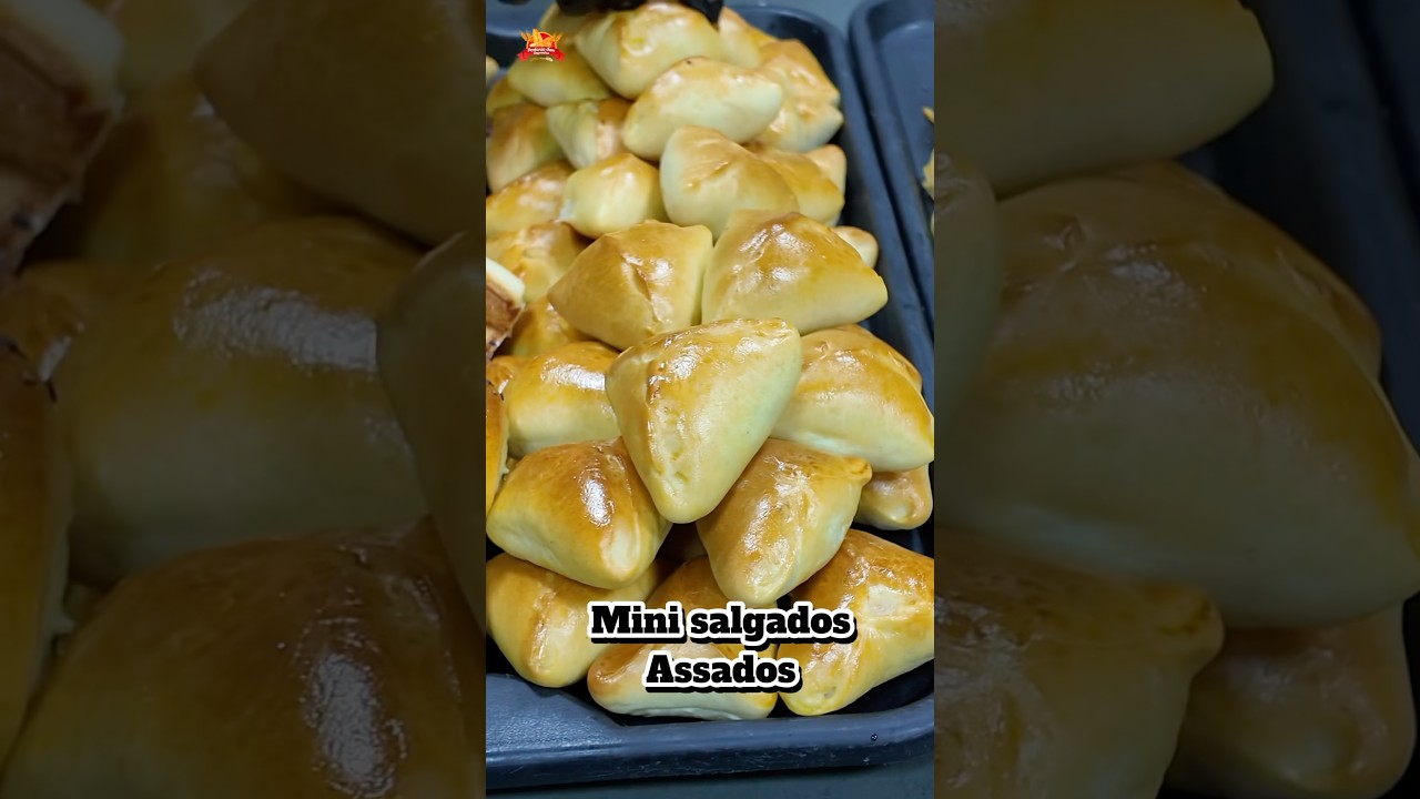 4 tipos de Mini salgados assados mais vendidos da minha padaria.