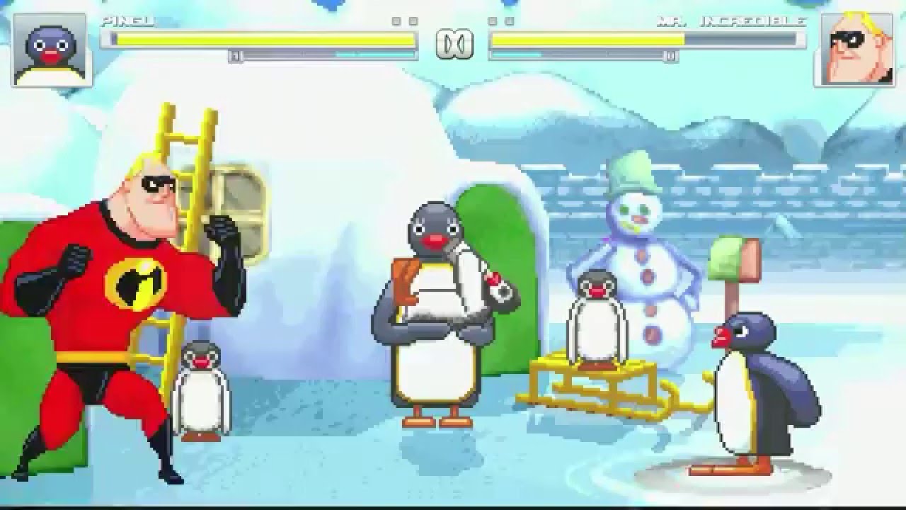 AN Mugen Request #346: Pingu VS Mr Incredible
