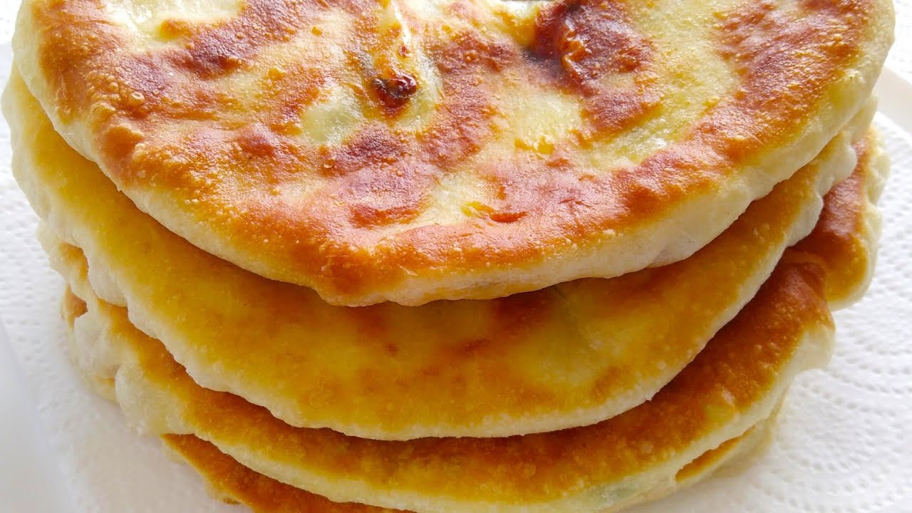 Лепёшки с Сыром и Творогом На Кефире.Самый Простой Рецепт